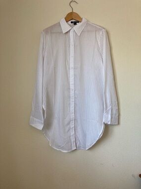 Hers & Mine White Button-Up Shirt | NWT